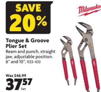 Home Hardware Tongue & groove pliers set offer