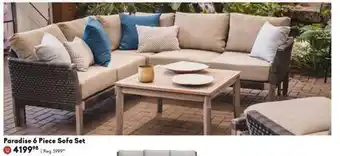 Sheridan Nurseries Paradise 6 piece sofa set offer