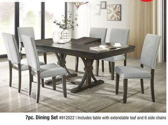 Bad Boy Superstore 7pc. dining set offer