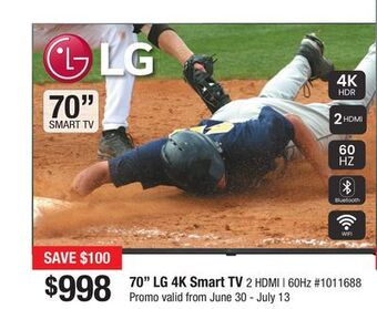 Bad Boy Superstore 70 lg 4k smart tv offer