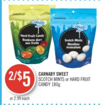 Shoppers Drug Mart Carnaby sweet scotch mints or hard fruit candy offer