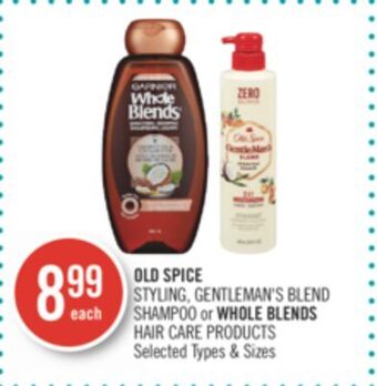 Shoppers Drug Mart Old spice styling, gentleman's blend shampoo or whole blends hair care products offer
