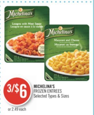 Shoppers Drug Mart Michelina's frozen entrees offer