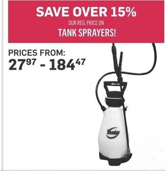 Co-op TANK SPRAYERS! offer