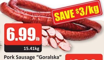 Starsky Pork sausage goralska offer
