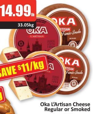 Starsky Oka l'artisan cheese regular or smoked offer