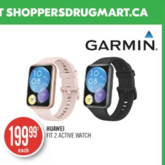 Shoppers Drug Mart Huawei fit 2 active watch offer