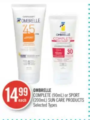 Shoppers Drug Mart Ombrelle complete (90ml) or sport (200ml) sun care products offer