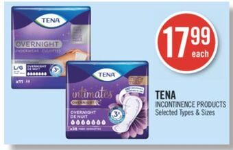 Shoppers Drug Mart Tena incontinence products offer