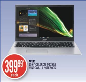 Shoppers Drug Mart Acer 15.6 celeron 4/128gb windows 11 notebook offer