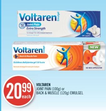 Shoppers Drug Mart Voltaren joint pain (100g) or back & muscle (120g) emulgel offer