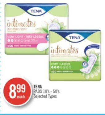 Shoppers Drug Mart Tena pads offer