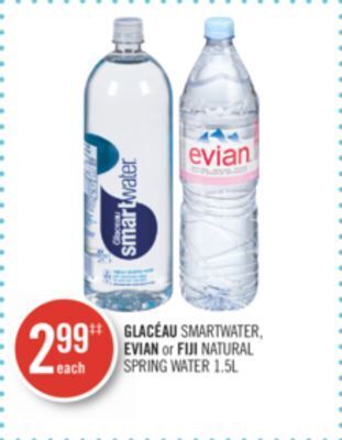 Shoppers Drug Mart Glacéau smartwater, evian or fiji natural spring water offer