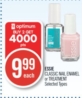 Shoppers Drug Mart Essie classic nail enamel or treatment offer