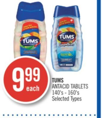 Shoppers Drug Mart Tums antacid tablets offer