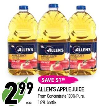 Allen's apple juice