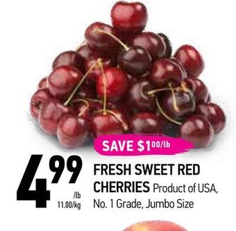 Fresh sweet red cherries
