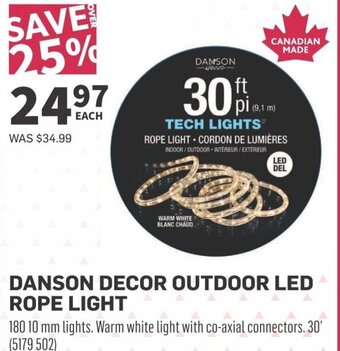 Co-op DANSON DECOR OUTDOOR LED ROPE LIGHT offer