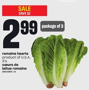 Independent City Market Romaine hearts, 3's offer