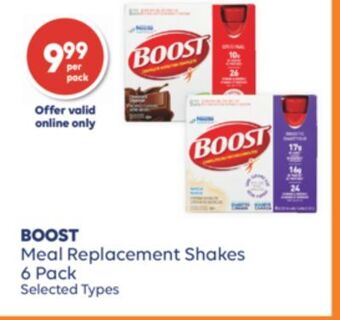 Wellwise by Shoppers Boost meal replacement shakes offer