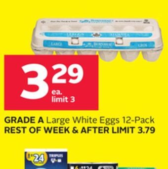 Rexall Grade a large white eggs offer