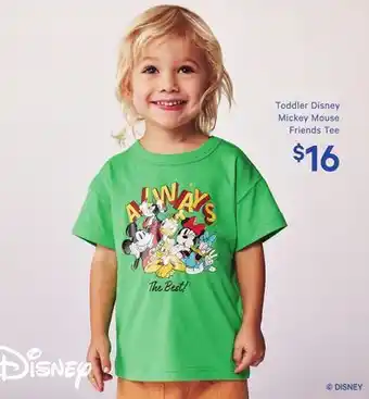 Joe Fresh Toddler disney mickey mouse friends tee offer