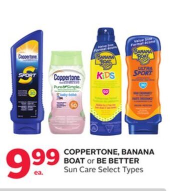 Rexall Coppertone, banana boat or be better sun care offer