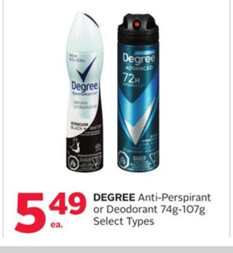 Rexall Degree anti-perspirant or deodorant offer
