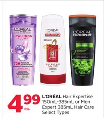 Rexall L' oréal hair expertise 150ml-385ml or men expert 385ml hair care offer