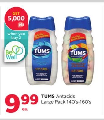 Rexall Tums antacids large pack offer