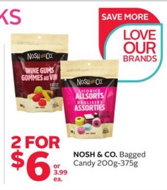 Rexall Nosh & co. bagged candy offer