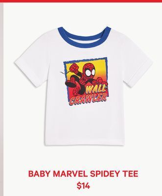 Joe Fresh Baby marvel spidey tee offer