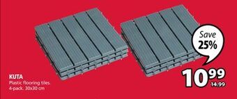 JYSK Kuta plastic flooring tiles offer