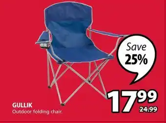 JYSK Gullik outdoor folding chair offer