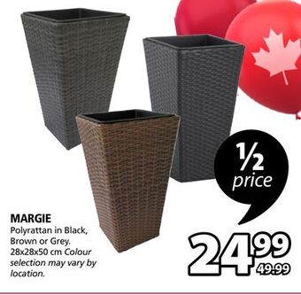 JYSK Margie polyrattan planter offer