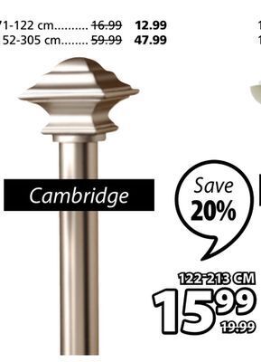 JYSK Cambridge rod kits offer