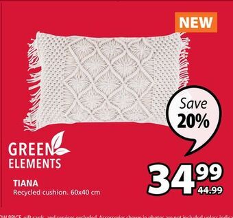 JYSK Tiana recycled cushion offer