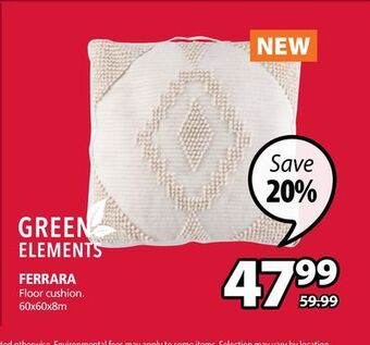 JYSK Ferrara floor cushion offer