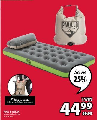JYSK Roll & relax indoor and outdoor air mattress offer
