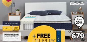 JYSK Scandi blu spring mattress offer