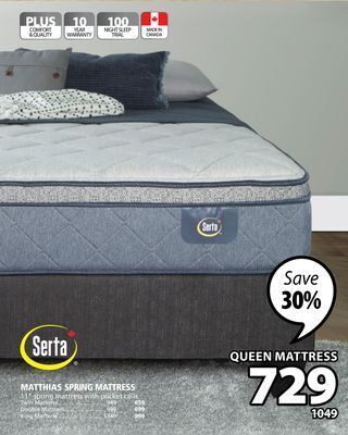 JYSK Serta matthias spring mattress offer