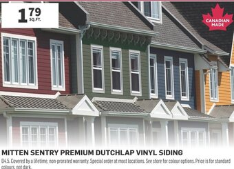 Co-op MITTEN SENTRY PREMIUM DUTCHLAP VINYL SIDING offer