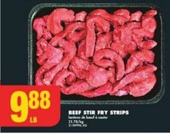 No Frills BEEF STIR FRY STRIPS offer