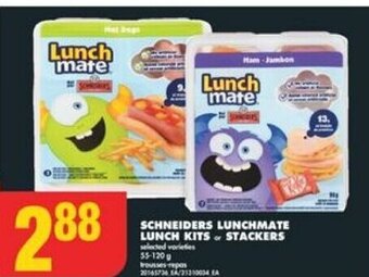 No Frills SCHNEIDERS LUNCHMATE LUNCH KITS OR STACKERS offer