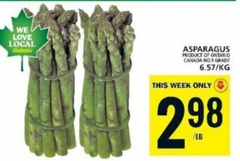 Food Basics ASPARAGUS offer