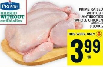 Food Basics PRIME RAISED WITHOUT ANTIBIOTICS WHOLE CHICKEN offer