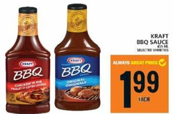 Food Basics KRAFT BBQ SAUCE 455ml offer