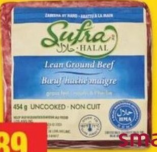 No Frills SUFRA HALAL LEAN GROUND BEEF offer