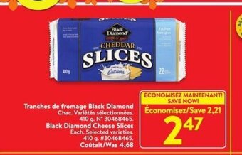 Walmart Black Diamond Cheese Slices offer