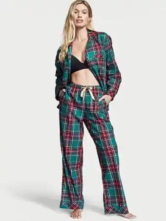 Flannel long pajama set